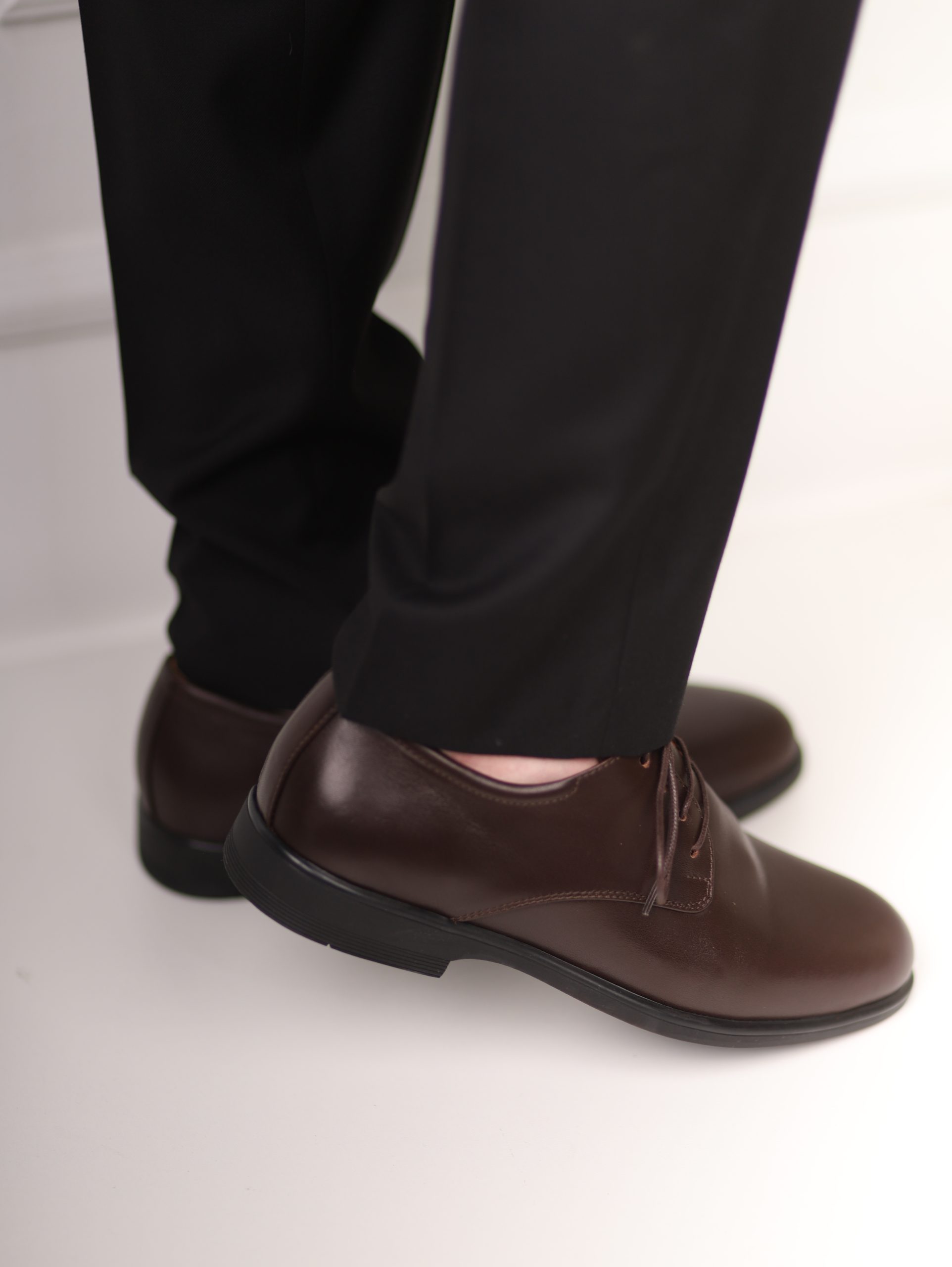 Echtleder Klassische dunkelbraune Herrenschuhe